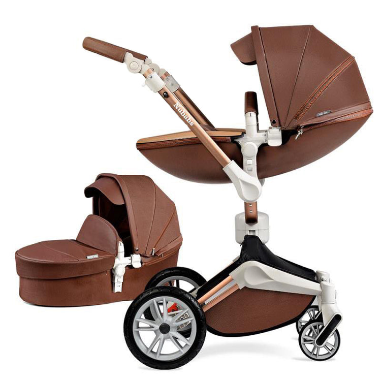 Coffee Nubabs (Dark Brown) 360 Hot Mom Rotating Stroller