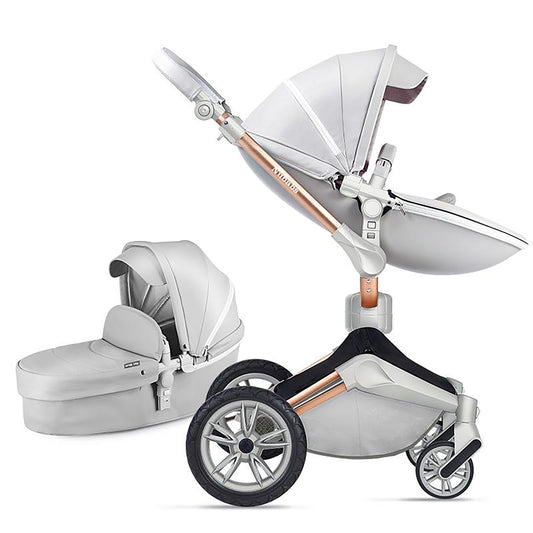 Hot Mom 360 Degree Rotating Baby Carriage Pushchair Pram Stroller, Dark Grey